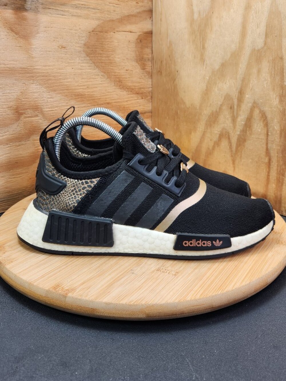 Adidas NMD R1 Womens Black Sneakers Size 7